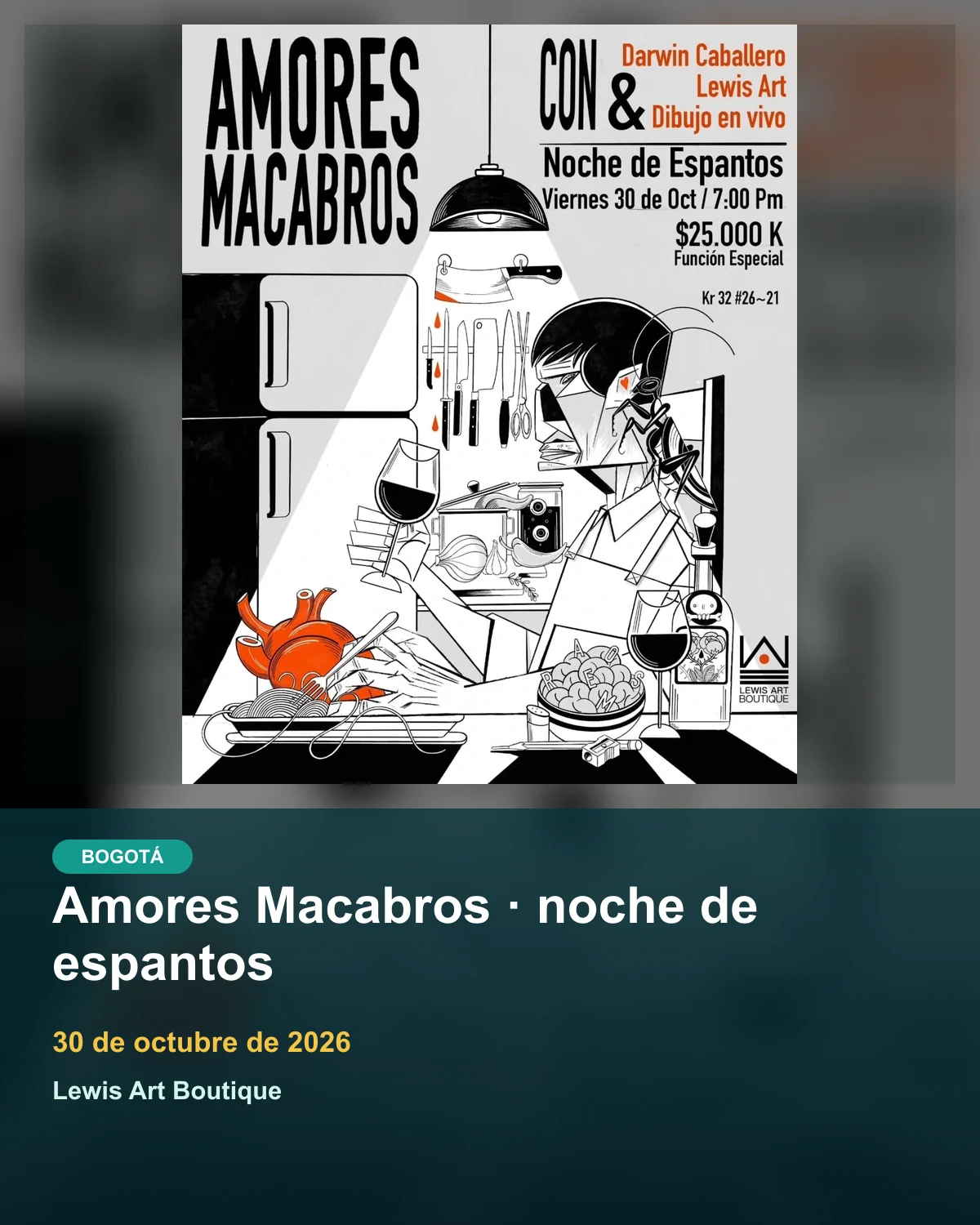 Amores Macabros · noche de espantos