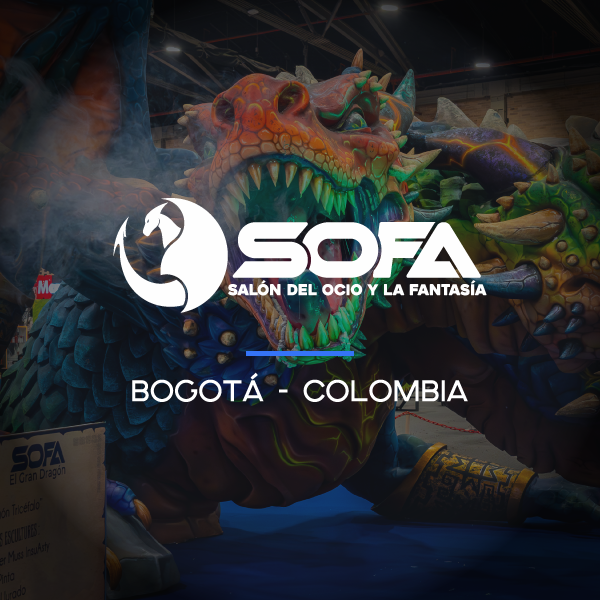 Pieza promocional oficial de SOFA 2026 – Salón del Ocio y la Fantasía en Bogotá.