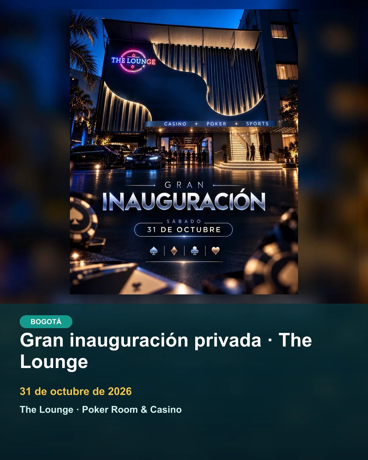 Gran inauguración privada · The Lounge