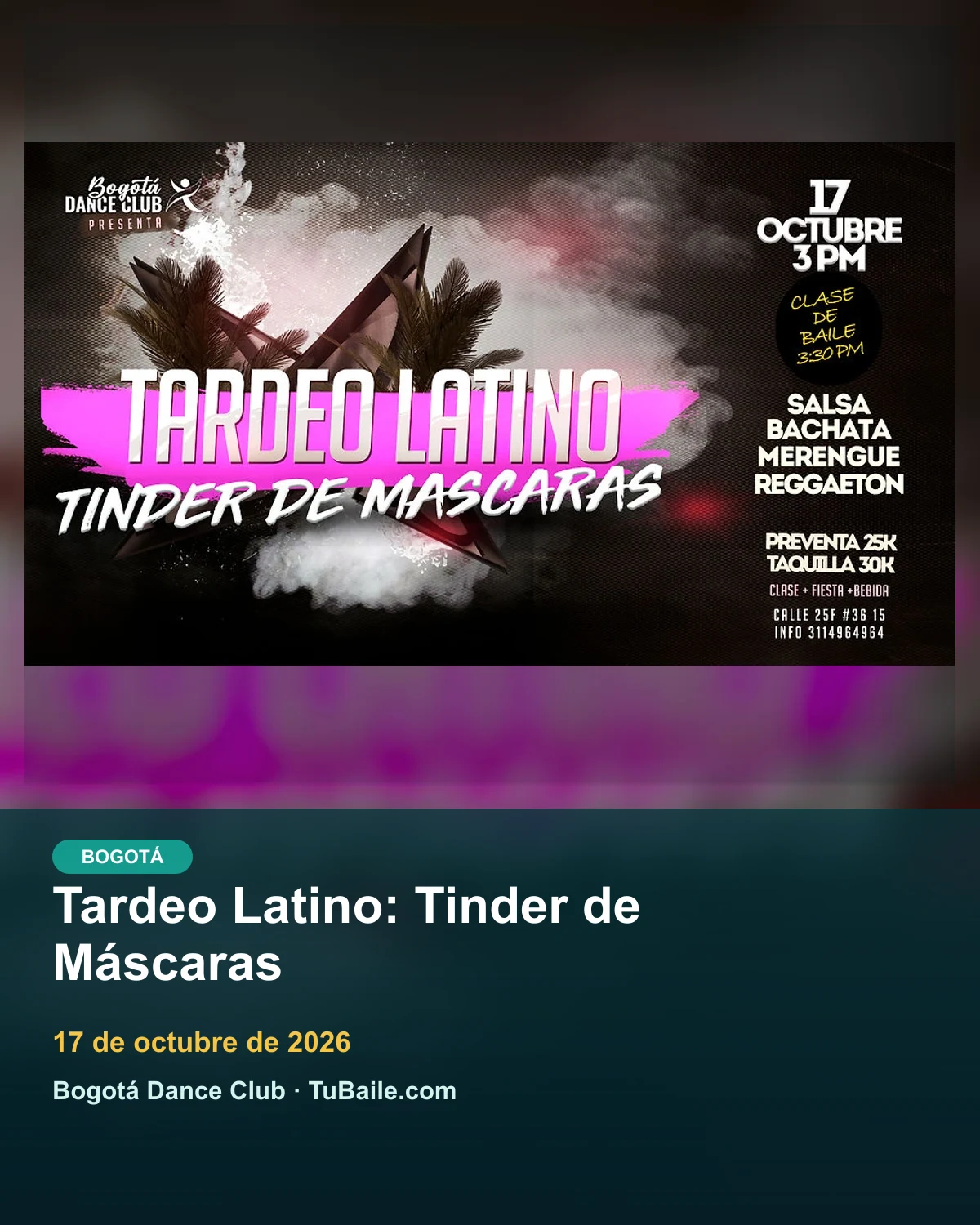 Tardeo Latino: Tinder de Máscaras