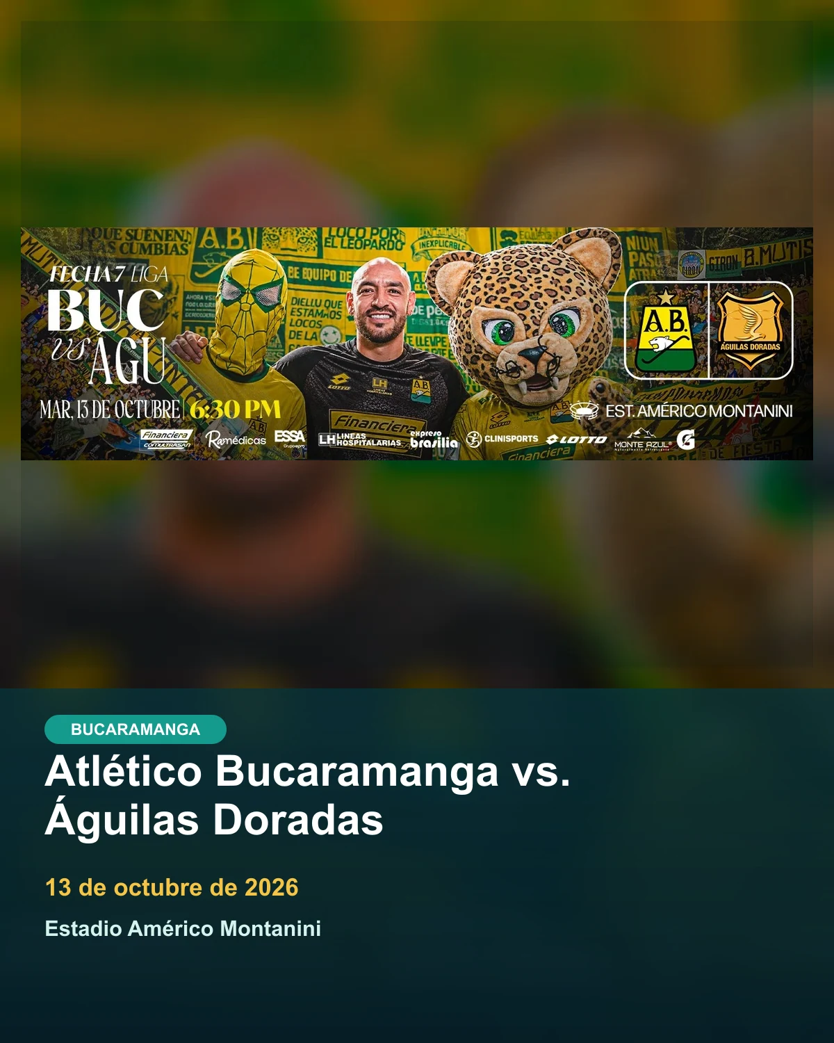 Atlético Bucaramanga vs. Águilas Doradas