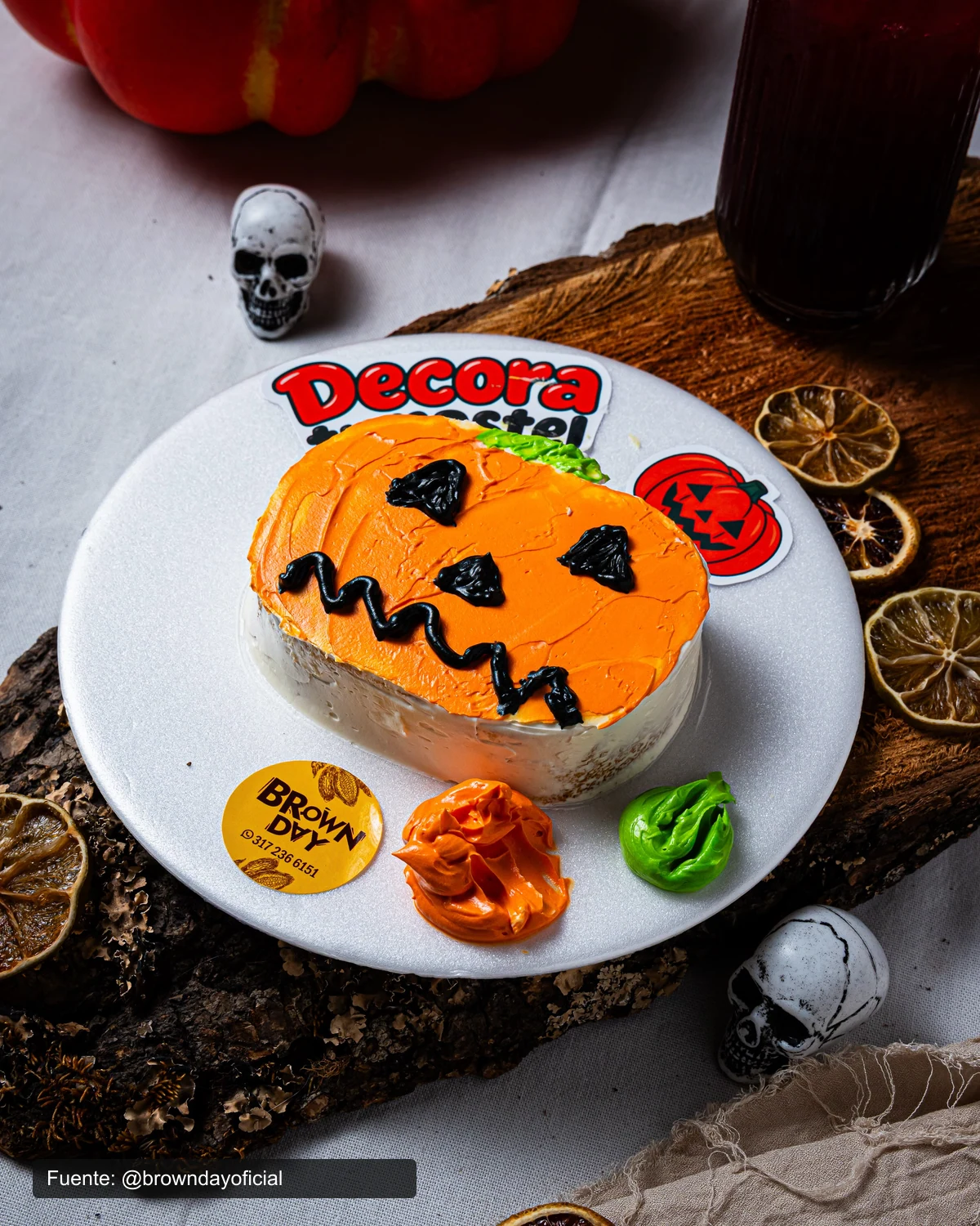 Decora tu pastel · Halloween en BrownDay
