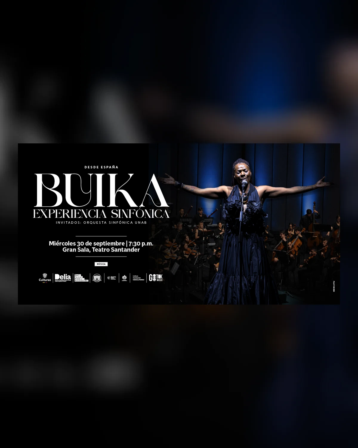 Afiche o imagen promocional de Buika · Experiencia sinfónica