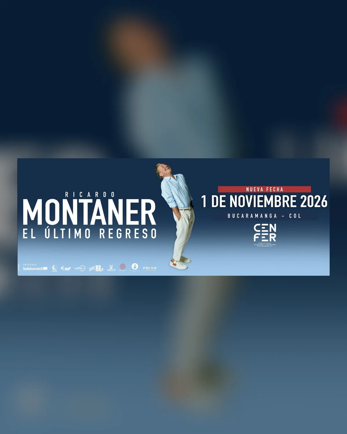 Afiche o imagen promocional de Ricardo Montaner · El Último Regreso