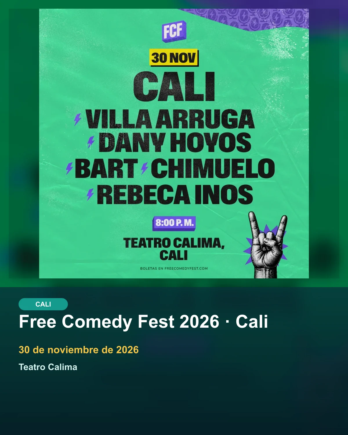 Free Comedy Fest 2026 · Cali