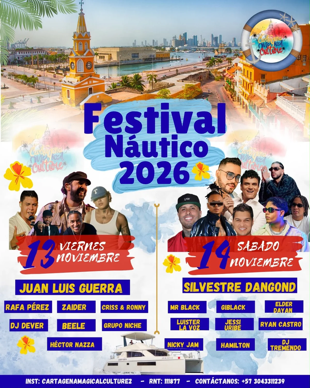 Festival Náutico 2026 en catamarán · Cartagena Magical Culture