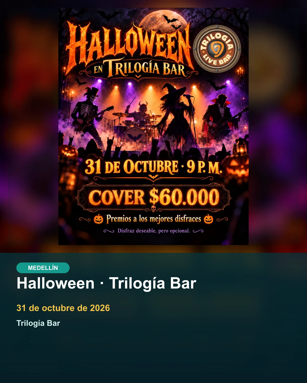 Halloween · Trilogía Bar