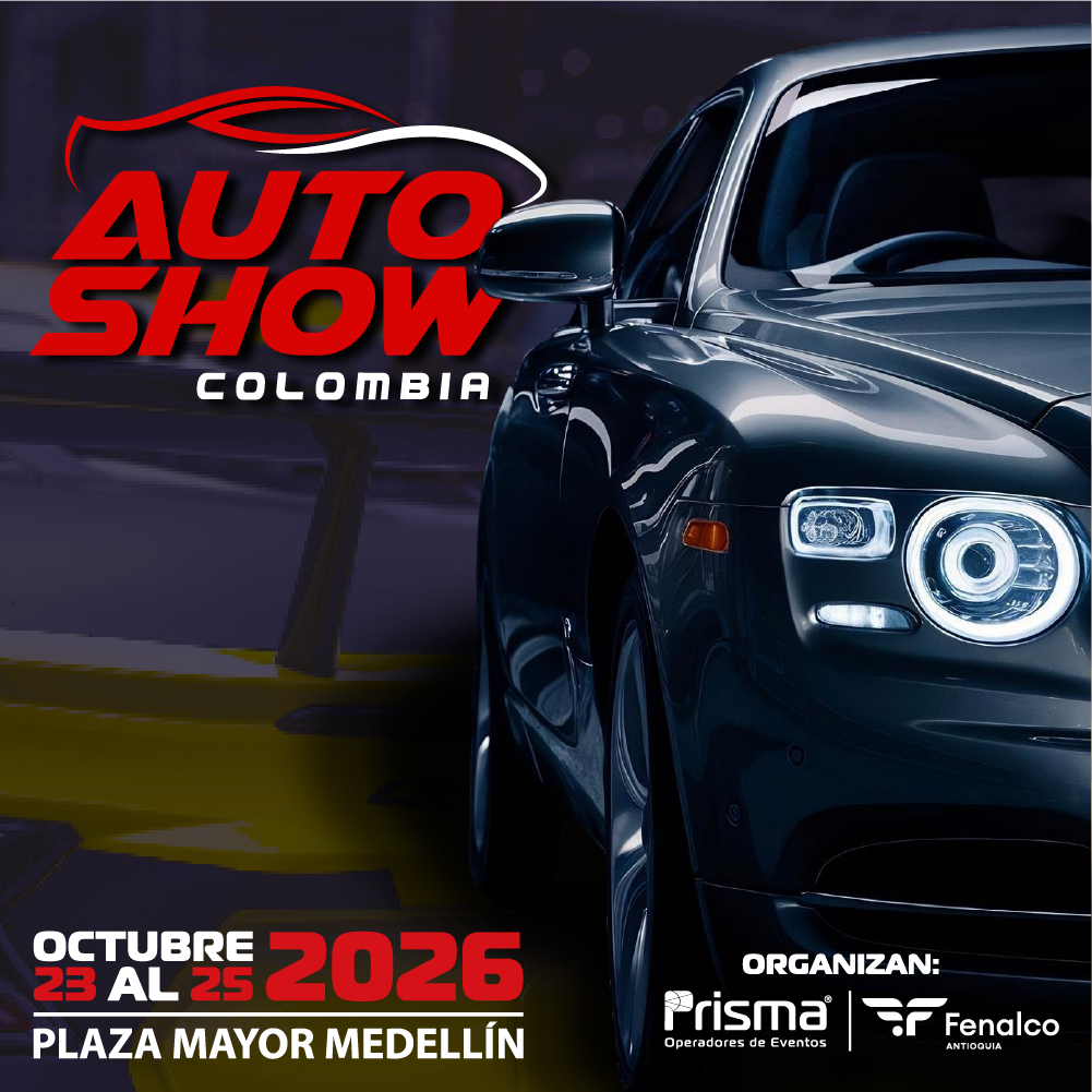 Imagen promocional oficial de AutoShow Colombia | Expocar 2026 en Medellín.
