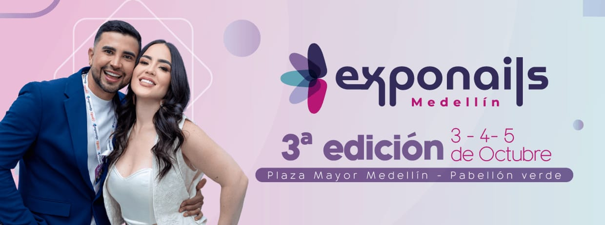 Imagen promocional oficial de Exponails Medellín 2026 en Medellín.