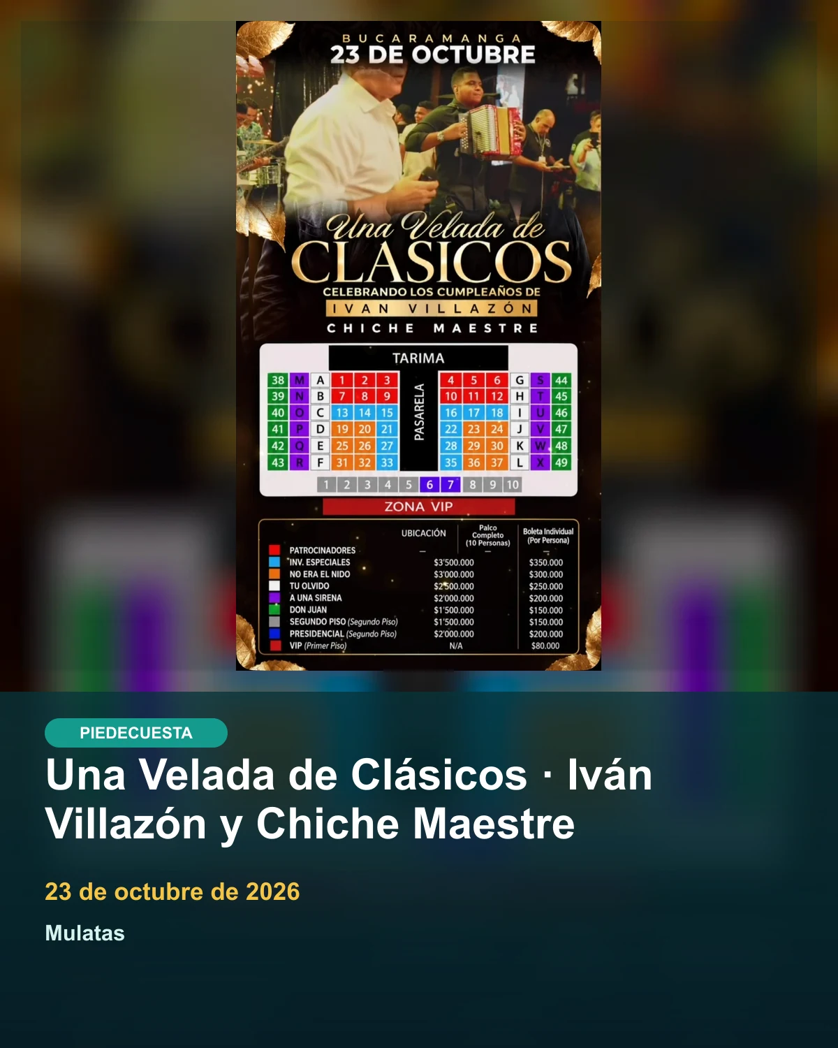 Una Velada de Clásicos · Iván Villazón y Chiche Maestre